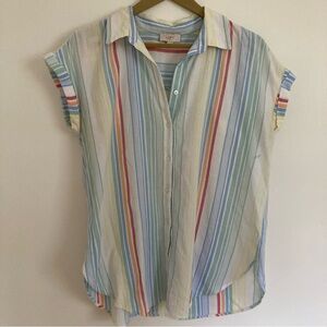 Loft Outlet striped button up blouse